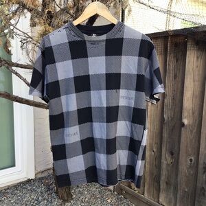 Vintage Y2K Freshjive t shirt men’s medium streetwear rave plaid skate